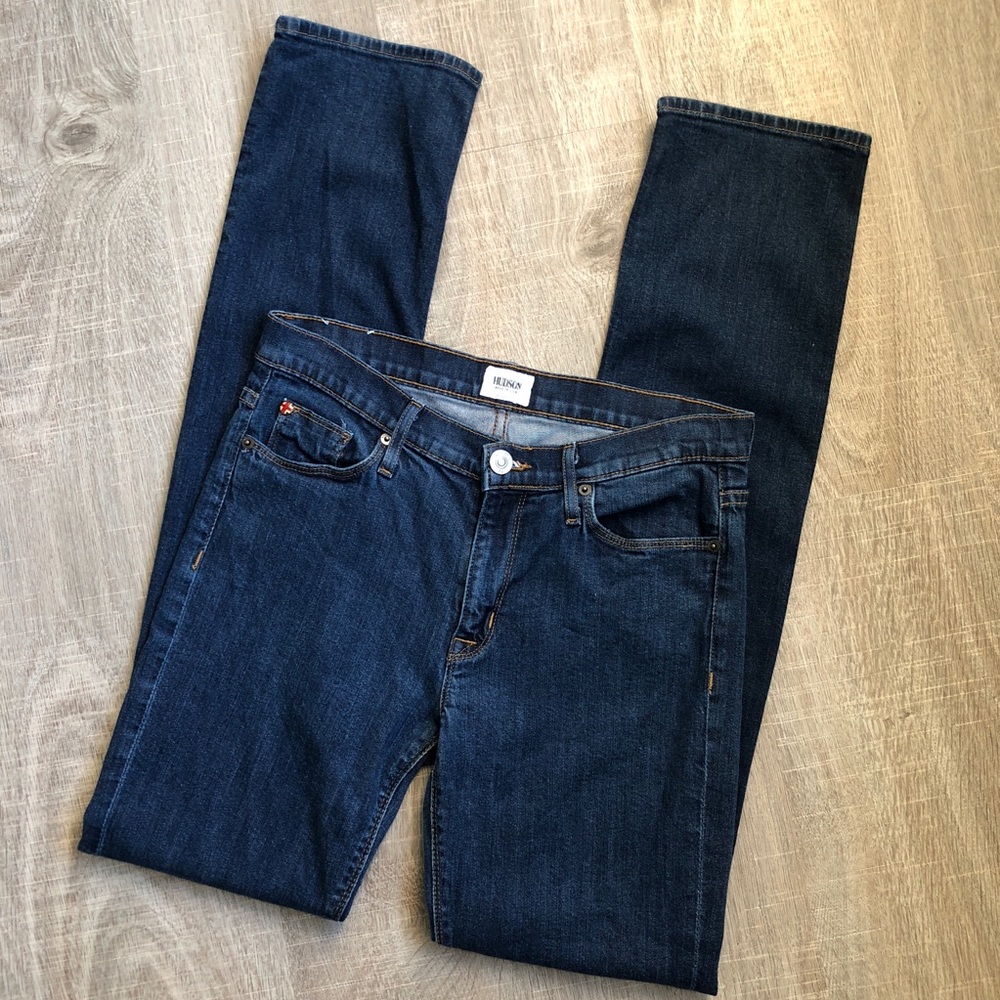 Hudson Tilda Midrise Straight Blue Jeans size 28